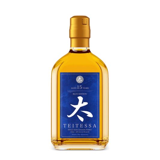 TEITESSA SINGLE GRAIN JAPANESE WHISKY BLUE EDITION 15 YR 80